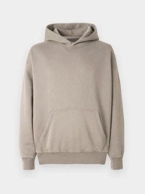 Bluza z kapturem Abercrombie & Fitch brązowy