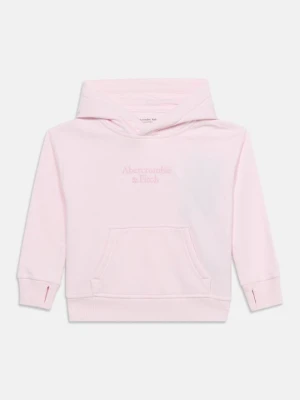Bluza z kapturem Abercrombie & Fitch jasnoróżowy