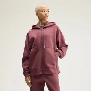 Bluza z kapturem adidas by Stella McCartney Full-Zip Burgundy