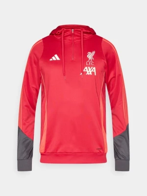 Bluza z kapturem Adidas czerwony