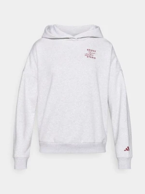 Bluza z kapturem Adidas jasnoszary