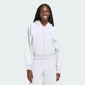 BLUZA Z KAPTUREM ADIDAS KIT Z 3 PASKAMI I SUWAKIEM NA CAŁEJ DŁUGOŚCI