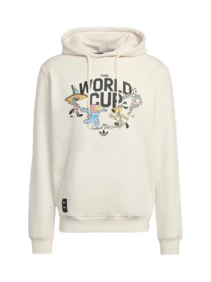 Bluza z kapturem adidas Originals biały
