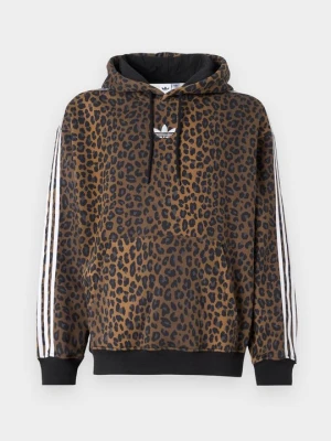 Bluza z kapturem adidas Originals brąz