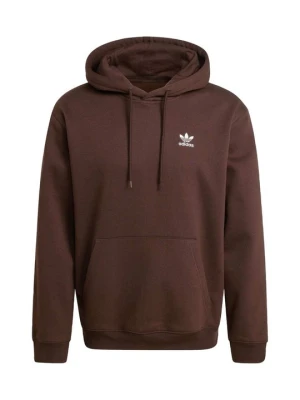 Bluza z kapturem adidas Originals ciemnobrązowy