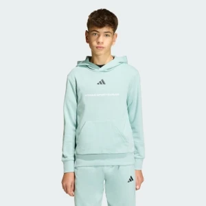 Bluza z kapturem adidas Slogan Fleece Hoodie Tactile Green