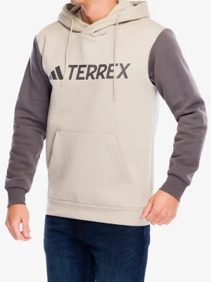 Bluza z kapturem adidas TERREX Multi Large Logo Hoody - wonder beige/charcoal