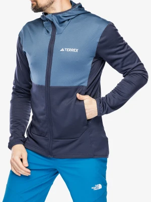 Bluza z kapturem adidas TERREX Xperior Light Fleece Hooded Jacket - shadow navy/wonder steel