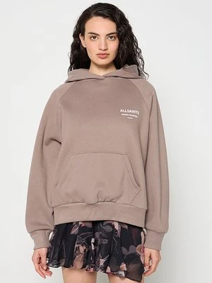 Bluza z kapturem AllSaints różowy