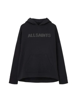 Bluza z kapturem AllSaints czarny