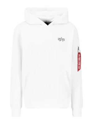 Bluza z kapturem Alpha Industries biały