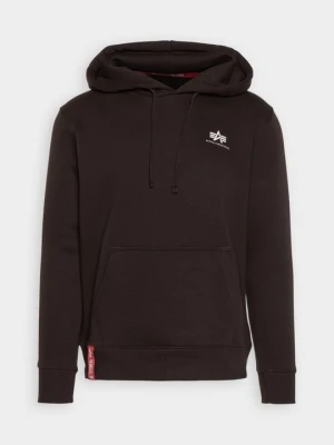 Bluza z kapturem Alpha Industries ciemnobrązowy