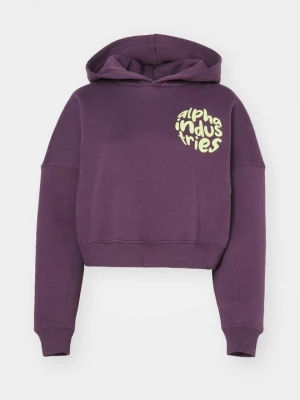 Bluza z kapturem Alpha Industries fioletowy