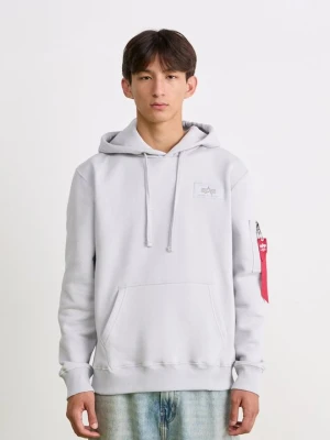 Bluza z kapturem Alpha Industries jasnoszary