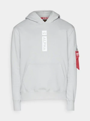 Bluza z kapturem Alpha Industries jasnoszary