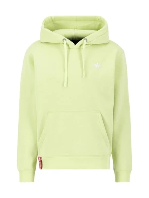 Bluza z kapturem Alpha Industries jasnozielony