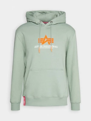 Bluza z kapturem Alpha Industries jasnozielony