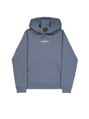 Bluza z kapturem Alpha Industries niebieski