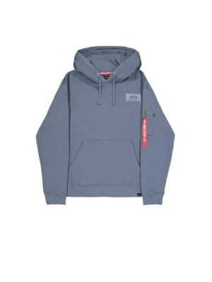 Bluza z kapturem Alpha Industries niebieski denim