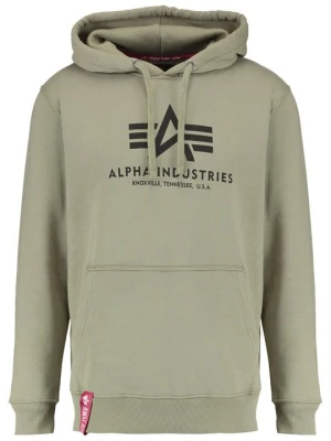 Bluza z kapturem Alpha Industries oliwkowy