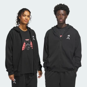 BLUZA Z KAPTUREM ANTHONY EDWARDS FOUNDATION FULL ZIP Adidas czarny