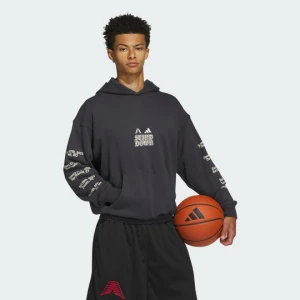 BLUZA Z KAPTUREM ANTHONY EDWARDS STAND DOWN Adidas Night Grey