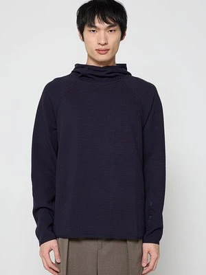 Bluza z kapturem Armani Exchange niebieski