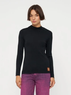 Bluza z kapturem Armani Exchange czarny melanż