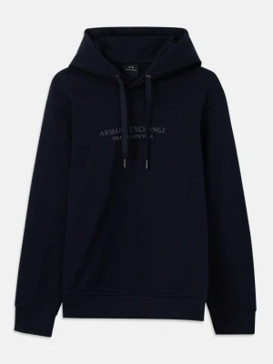 Bluza z kapturem Armani Exchange granatowy