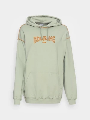 Bluza z kapturem BDG Urban Outfitters jasnozielony melanż