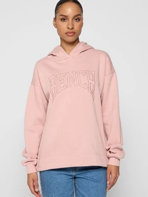Bluza z kapturem Bench jasnoróżowy