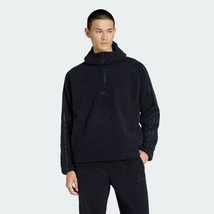 BLUZA Z KAPTUREM BORG FLEECE TEAMGEIST 1/4 ZIP Adidas