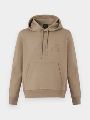 Bluza z kapturem Boss jasnozielony