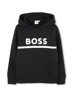 Bluza z kapturem Boss czarny
