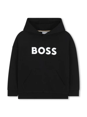 Bluza z kapturem Boss czarny