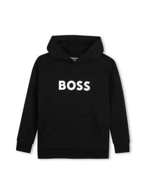 Bluza z kapturem Boss czarny
