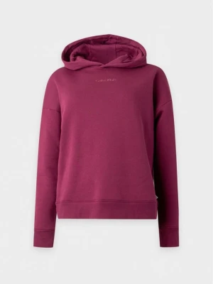 Bluza z kapturem Calvin Klein czerwony