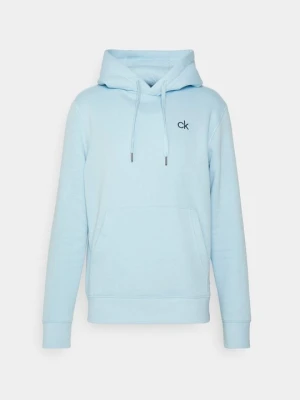 Bluza z kapturem Calvin Klein jasnoniebieski