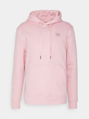 Bluza z kapturem Calvin Klein jasnoróżowy