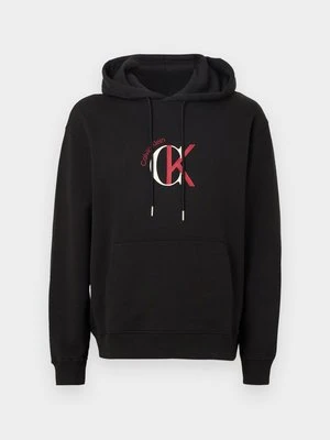 Bluza z kapturem Calvin Klein Jeans czarny