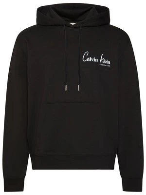Bluza z kapturem Calvin Klein Jeans czarny