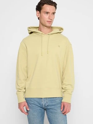 Bluza z kapturem Calvin Klein Jeans khaki