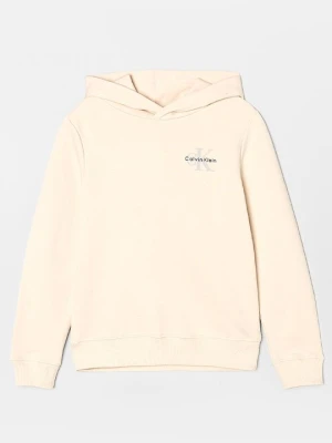Bluza z kapturem Calvin Klein Jeans beżowy
