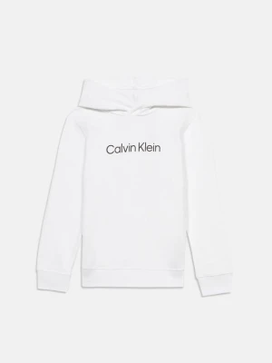 Bluza z kapturem Calvin Klein Jeans biały