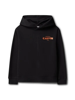 Bluza z kapturem Calvin Klein Jeans czarny