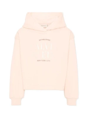 Bluza z kapturem Calvin Klein różowy