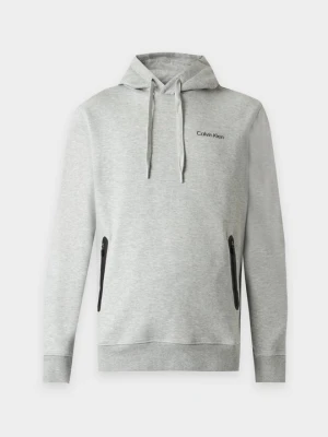 Bluza z kapturem Calvin Klein srebrny