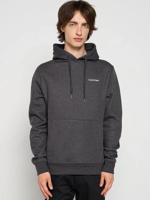 Bluza z kapturem Calvin Klein szary