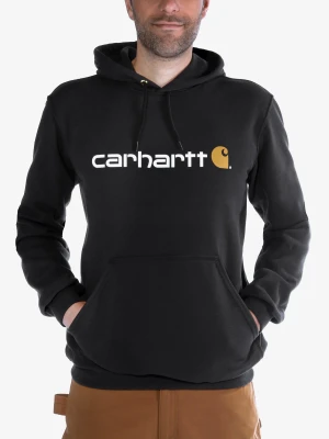 Bluza z kapturem Carhartt Signature Logo Sweatshirt - black