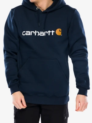 Bluza z kapturem Carhartt Signature Logo Sweatshirt - new navy